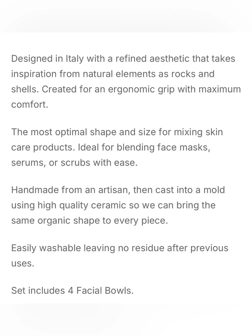 MERAK Facial Bowls - Desert Taupe